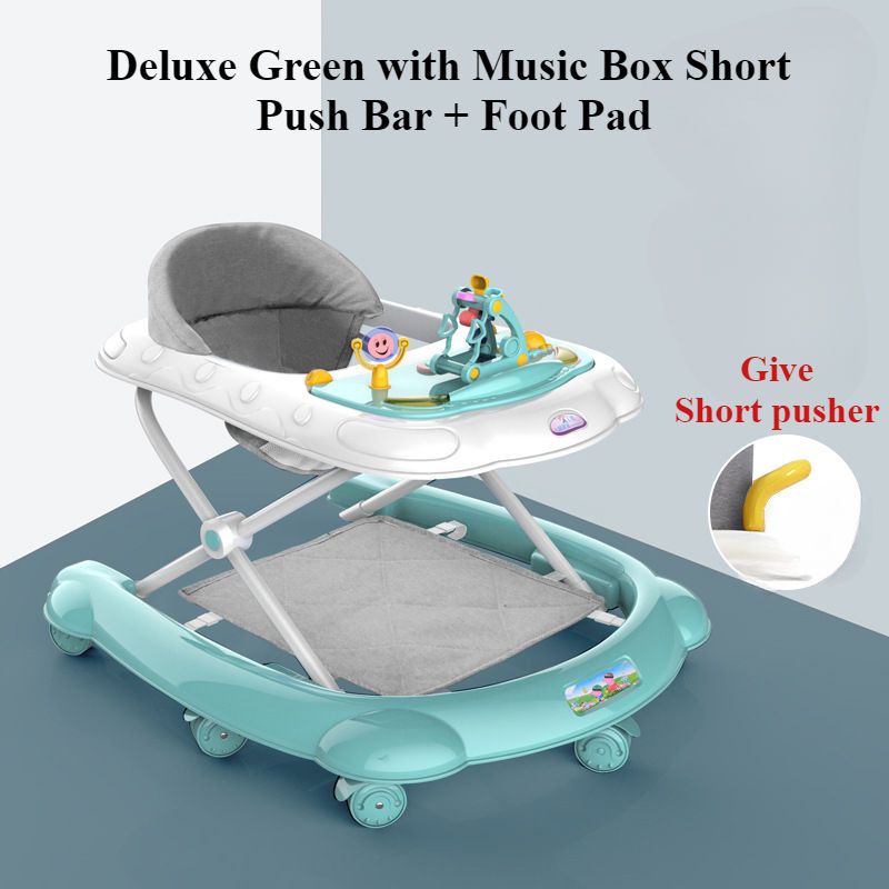 Thumbnail: 2-in-1 Baby Walker with Music & Light – Dining Tray & Safety Brake Design