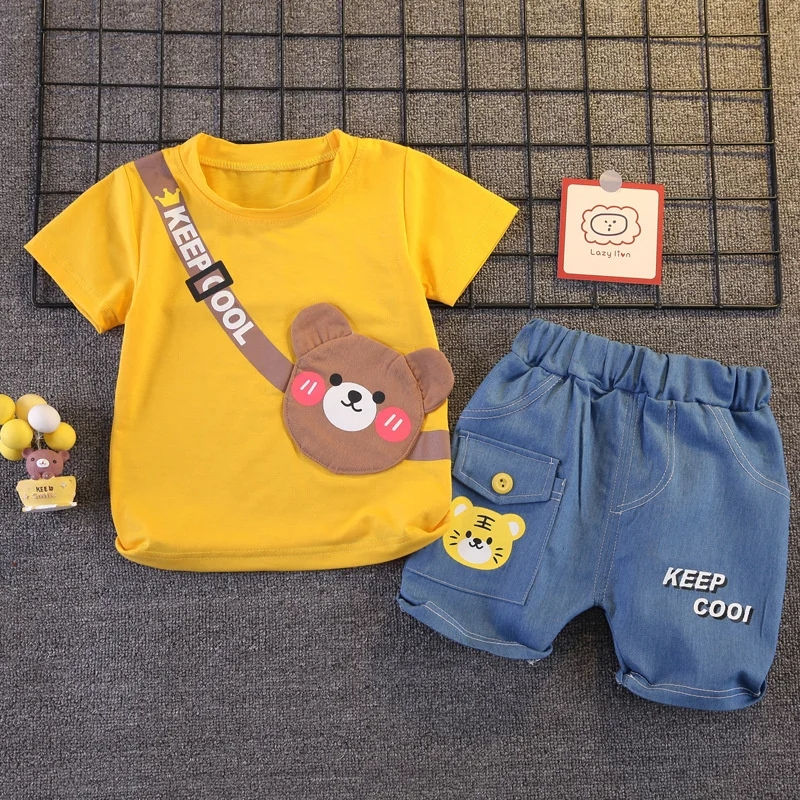 Thumbnail: Baby Boys Summer Clothes Set – Short Sleeve T-Shirt & Shorts