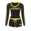 Thumbnail: Two-Piece Sporty Set with V-Neck Long-Sleeve Top and Shorts – Street wear Style