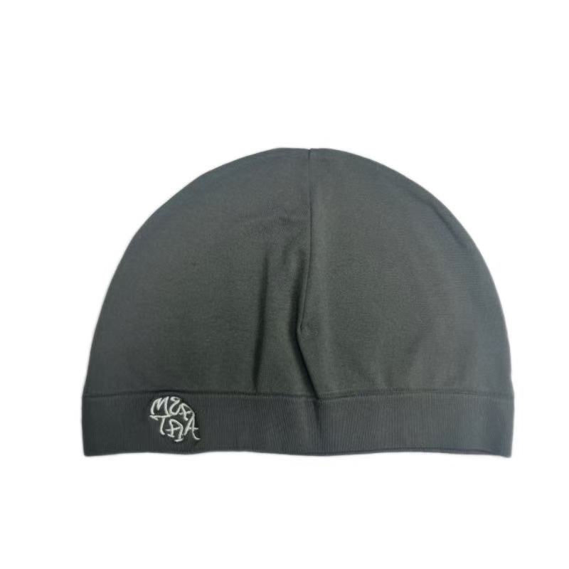 Thumbnail: Alphabet Embroidered Knitted Skull Hat – High‑Elastic Unisex Beanie