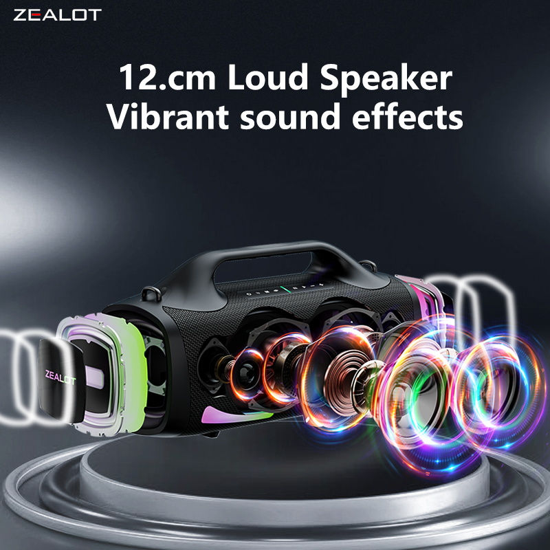 Thumbnail: Zealot S79 100W Wireless Portable Bluetooth Speaker with Hi-Fi Subwoofer Sound