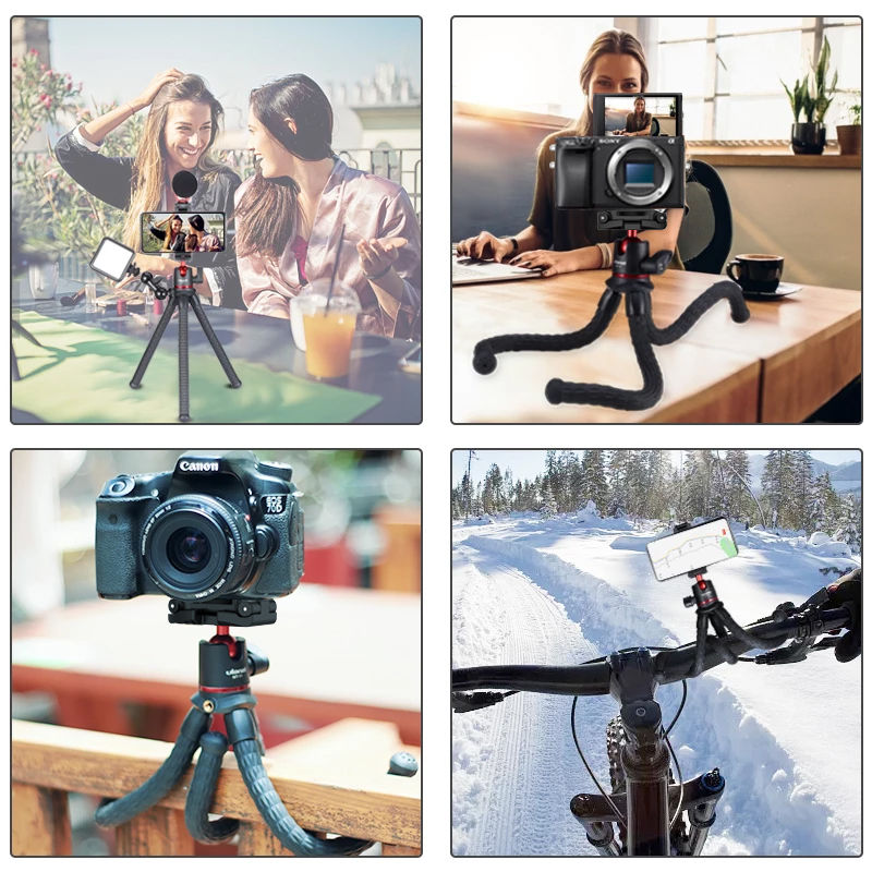 Thumbnail: MT-11 Flexible Tripod with Remote – For Phone & DSLR Cameras