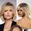 Thumbnail: Blonde Brown Ombre Bob Wig – Short Remy Human Hair with Dark Roots