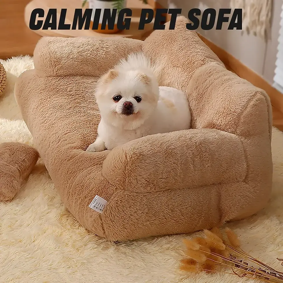 Thumbnail: Plush Cat and Dog Bed House, Washable Cozy Pet Sofa