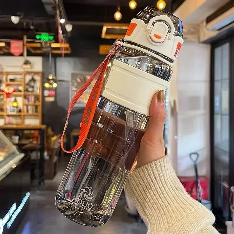 Thumbnail: Sports Water Bottle – 1L Leak-Proof Plastic Cup for Travel and School