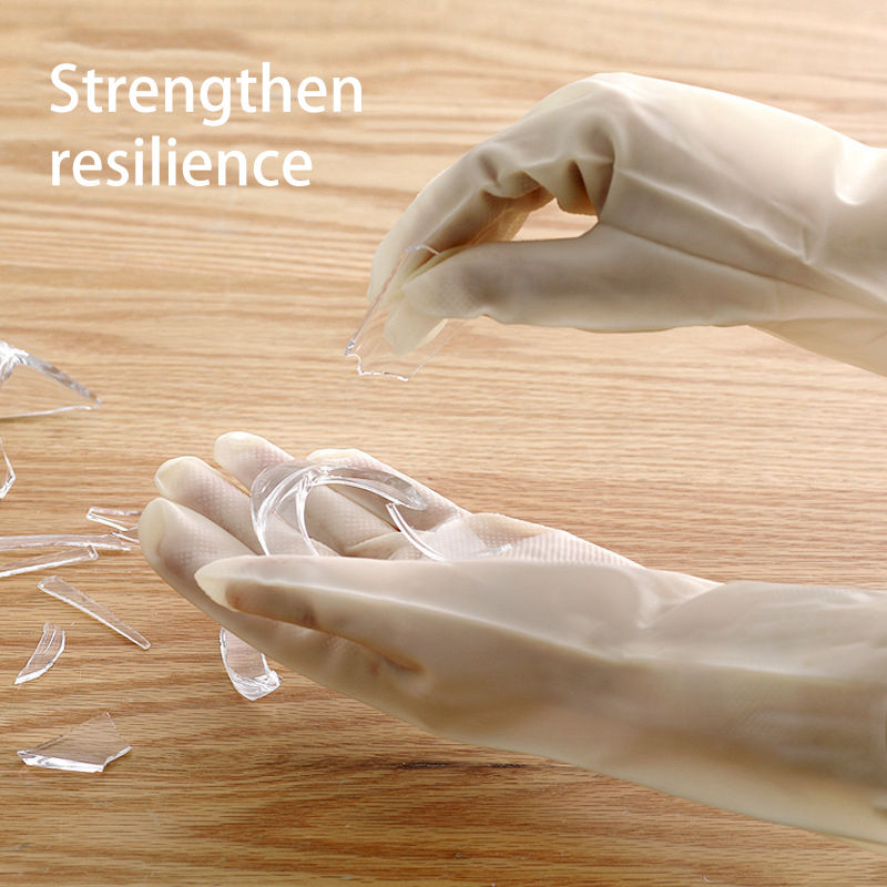 Thumbnail: Cleaning Gloves – 10 Pairs Waterproof, Non-Slip, Medium-Thick Latex Interior