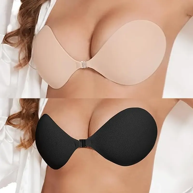 Thumbnail: Sexy Invisible Strapless Push Up Bra for Women Adhesive Stick Fit