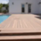 Outdoor flooring project using wpc decking for a semi-D patio