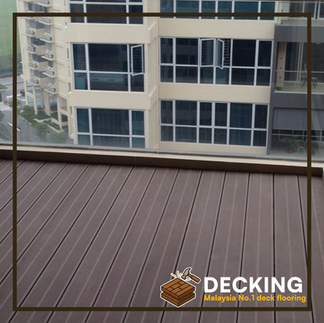 Decking timber balau used for patio renovation in Perak
