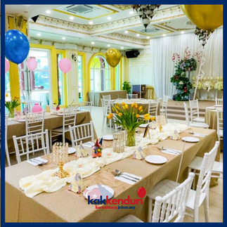 Sewa kerusi meja Gombak untuk majlis aqiqah