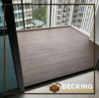 Decking timber balau used for patio renovation in Perak