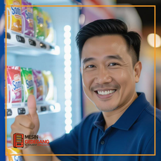 Hot coffee vending machine at a hospital in Selangor