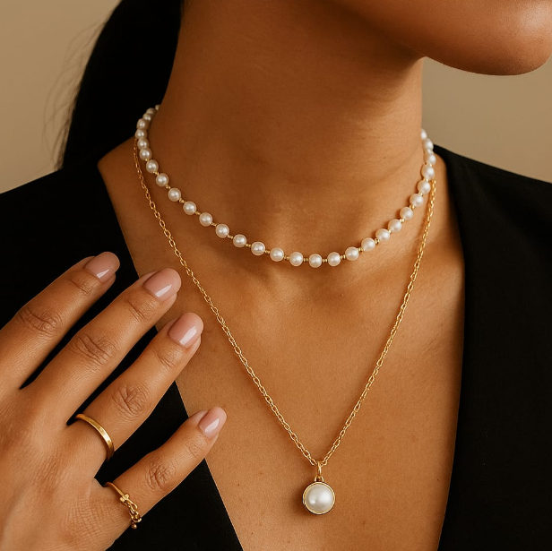 Celeste Dual Strand Necklace