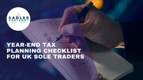 YEAR-END TAX PLANNING CHECKLIST FOR UK SOLE TRADERS