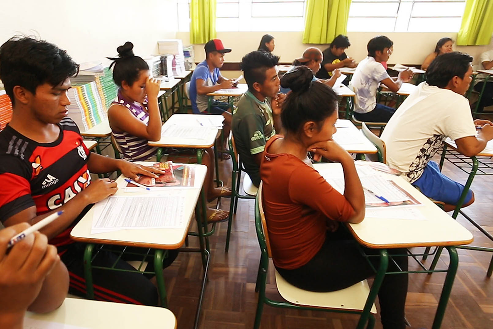 lista de inscrições homologadas do Vestibular dos Povos Indígenas