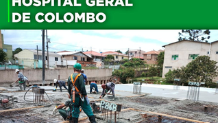 Hospital Geral de Colombo: concretagem da segunda laje do Bloco B já começou