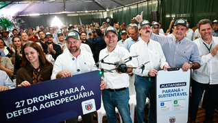 Tecnologia no campo: Estado entrega 27 drones para defesa agropecuária e lança aplicativo para produtor rural