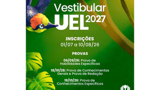 Vestibular 2027: UEL divulga data de inscrições e cursos com prova discursiva