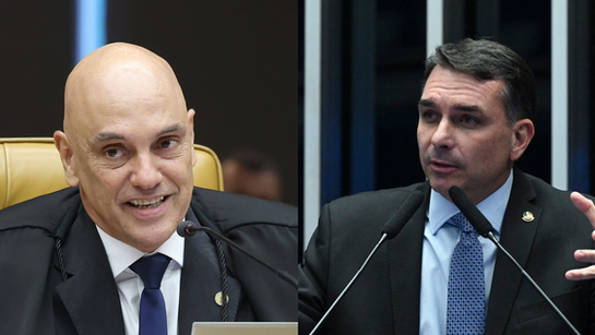 Flávio Bolsonaro pede que STF declare Moraes suspeito para julgar caso Master