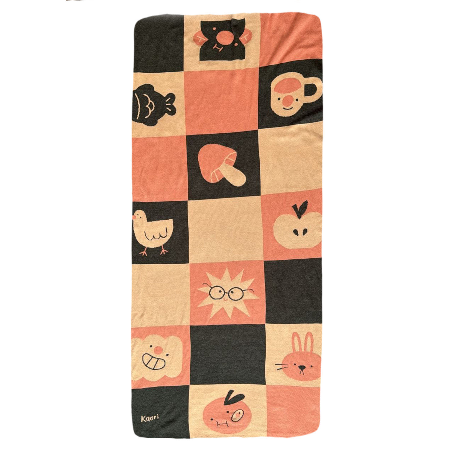 COBIJA TEJIDA MELON | KAORI