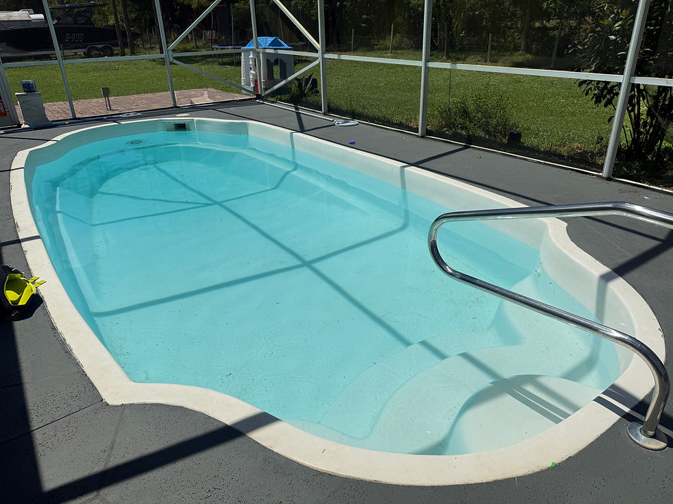 Pool water leak found during an inspection in Loxahatchee, FL. Skimmer housing cracked