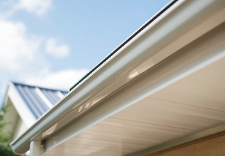 angle photo of a gutter on house metal roof .jpg