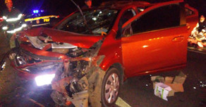 CARRO DE CHAPECÓ SE ENVOLVE EM ACIDENTE COM NOVE FERIDOS NA BR-282