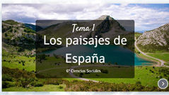 6º T1 "PAISAJES DE ESPAÑA"