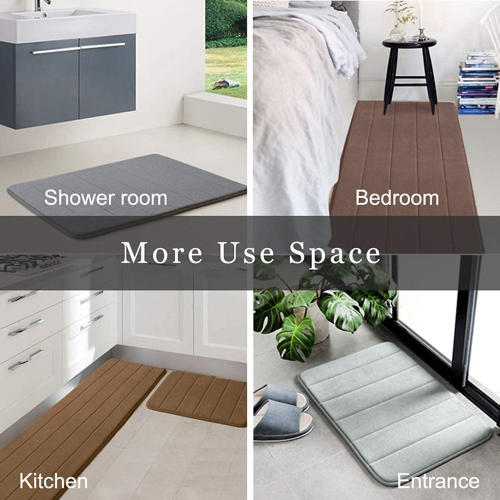 Thumbnail: Bathroom foam mat -  80 x 50 cm - 