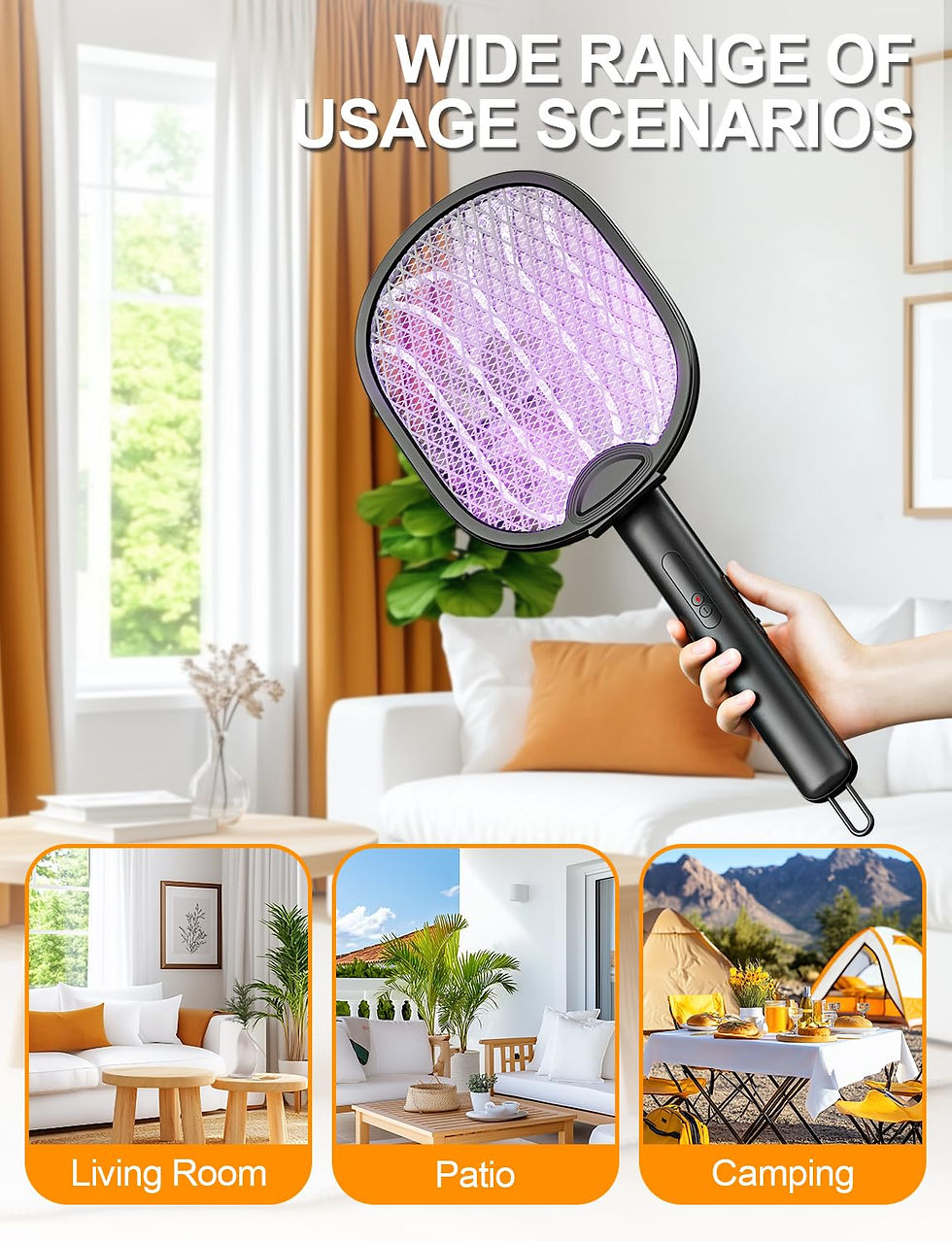 Thumbnail: RECHARGEABLE MOSQUITO KILLER RACKET