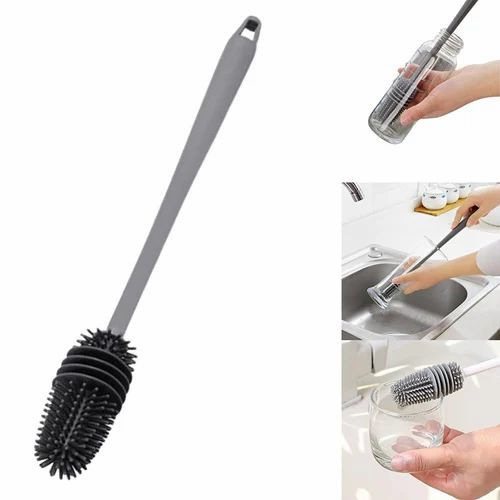 Thumbnail: BOTTLE CLEANING BRUSH | SILICON BRUSH | EASY CLEANING BRUSH
