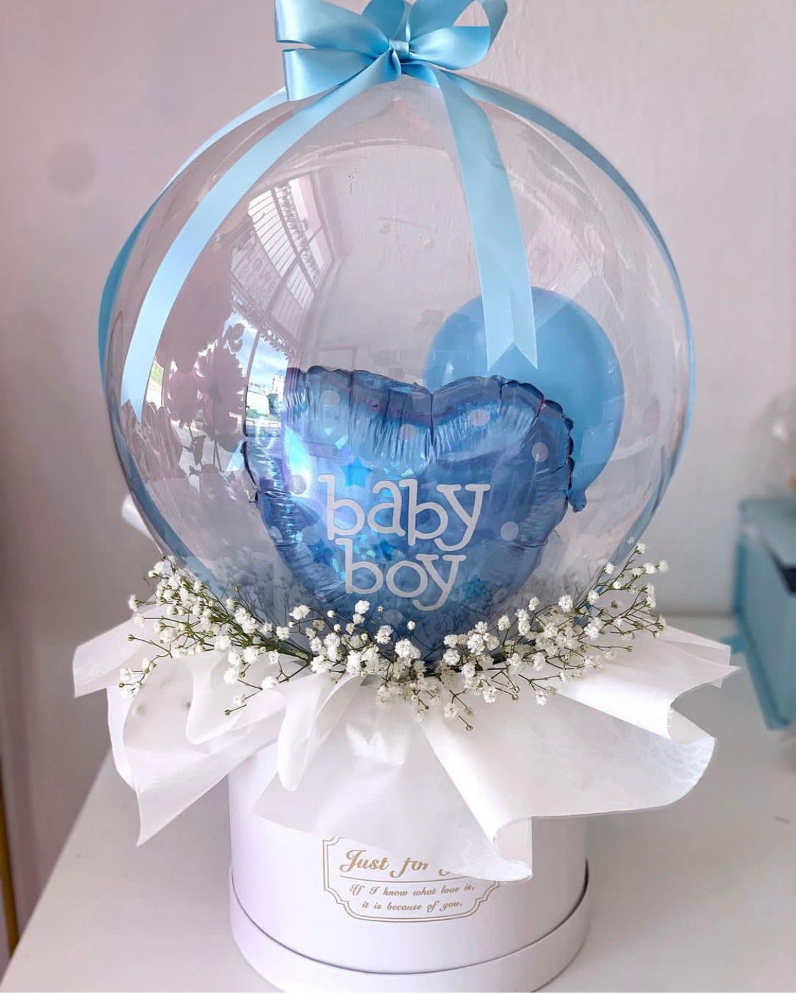 Babble balloon baby boy 