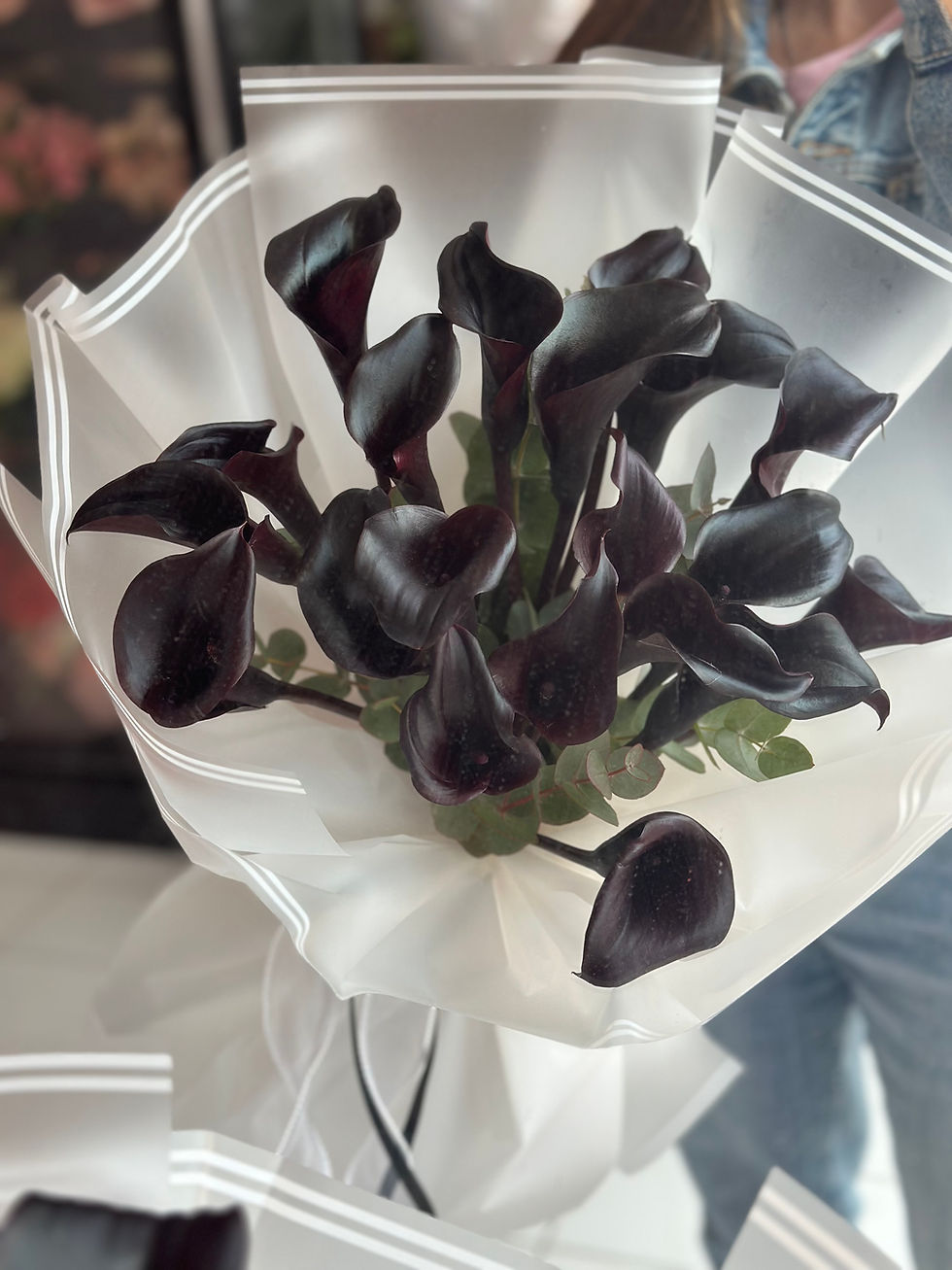 Μικρογραφία: Black callas bouquet 