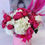 Μικρογραφία: Fuchsia garden roses and white hydrangeas 