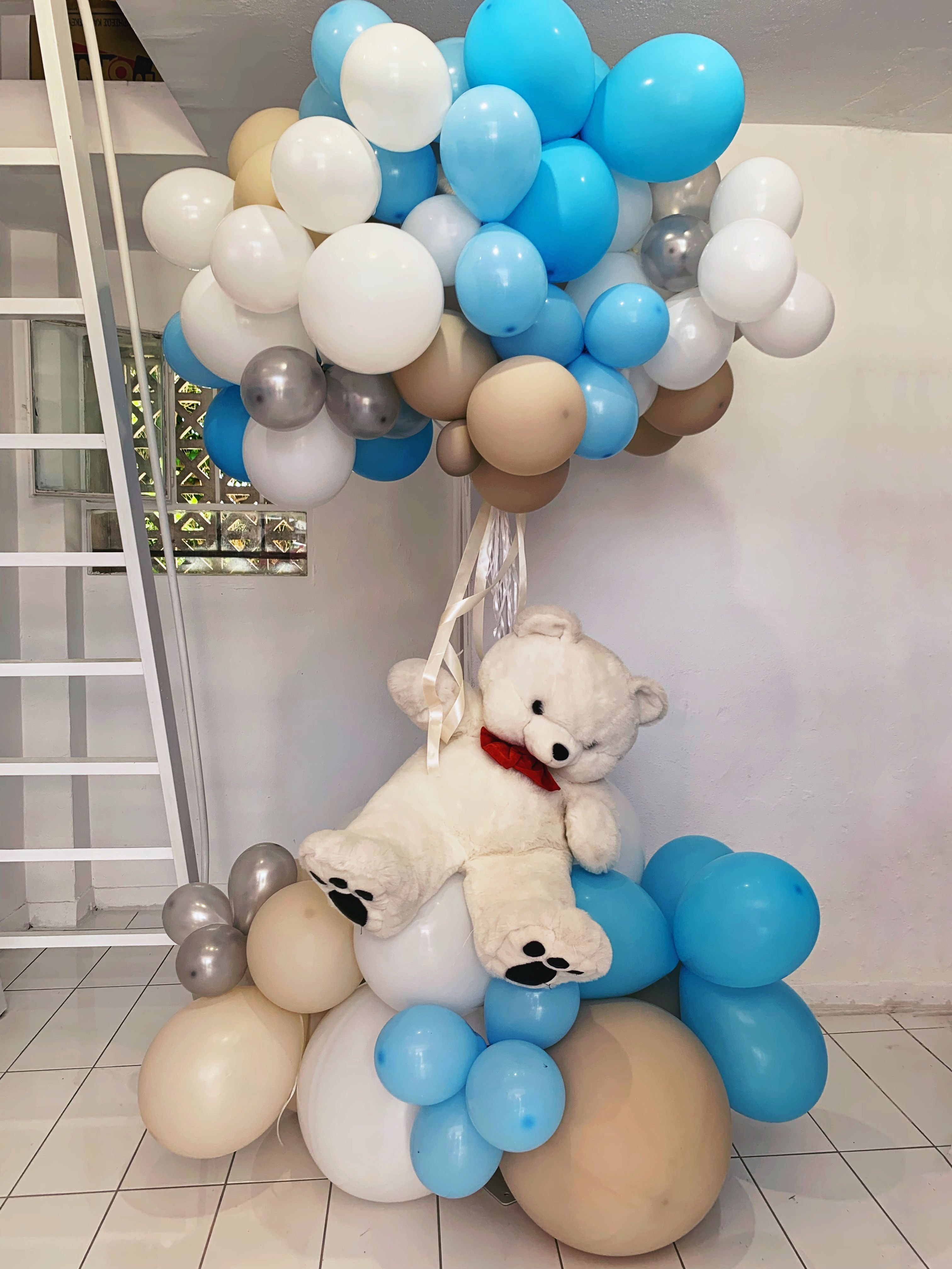 Teddy and balloons