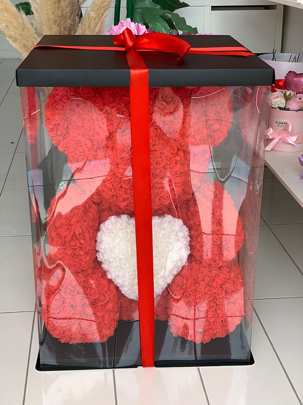 Thumbnail: Giant flower teddy bear 70cm