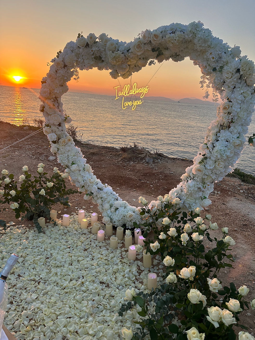 Thumbnail: Sunset sea view marriage proposal 