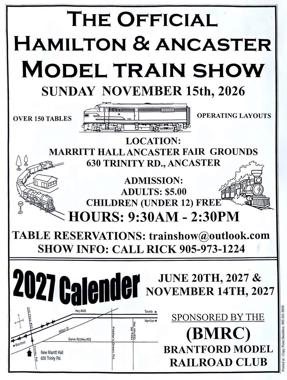 The Real Hamilton/Ancaster Model Train Show