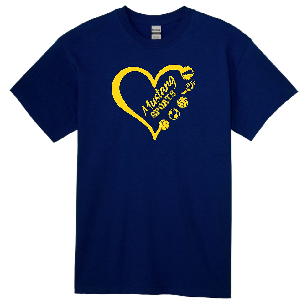 Love Mustang Sports-Blue