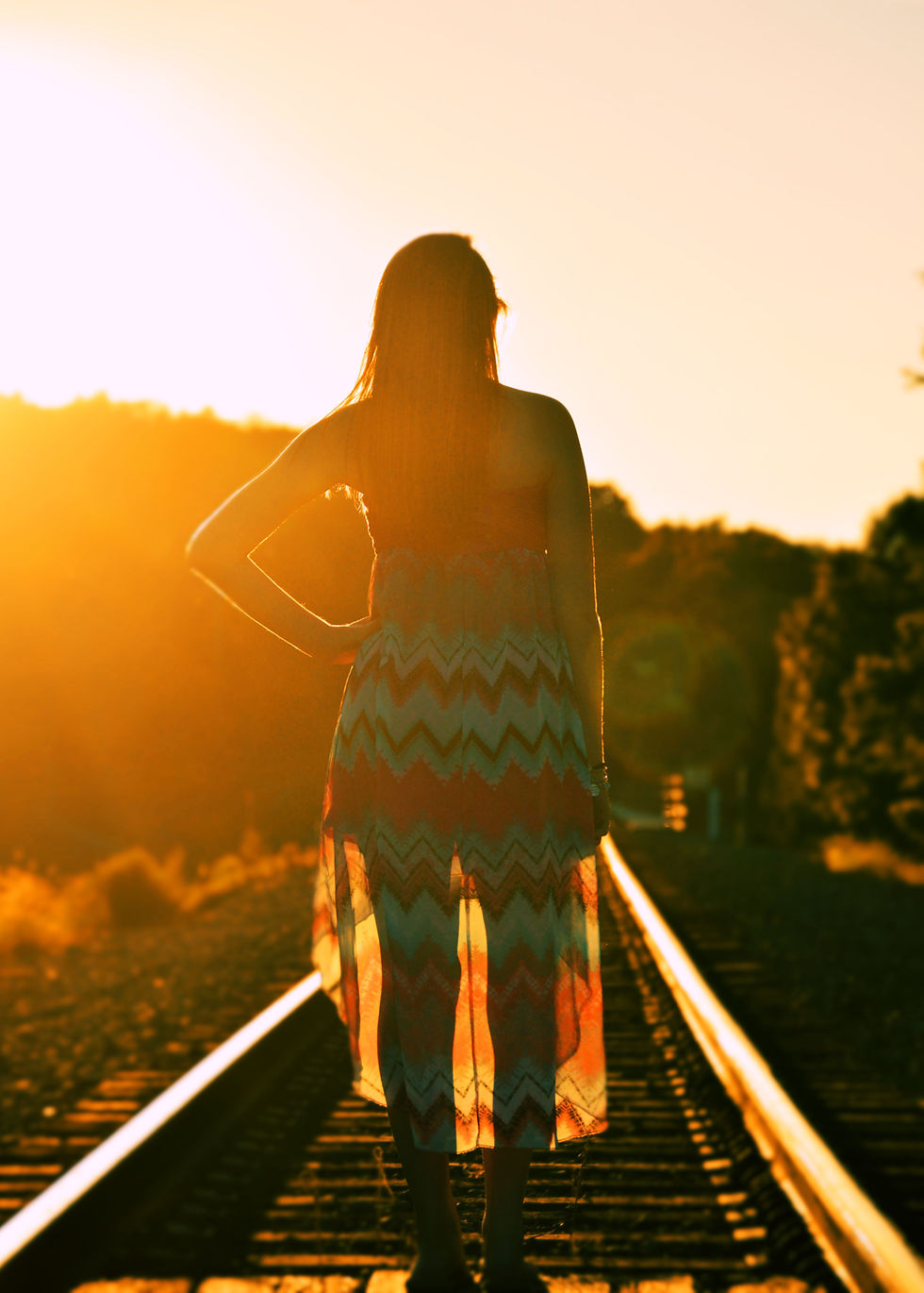 Senior Portrait at Summer Sunset