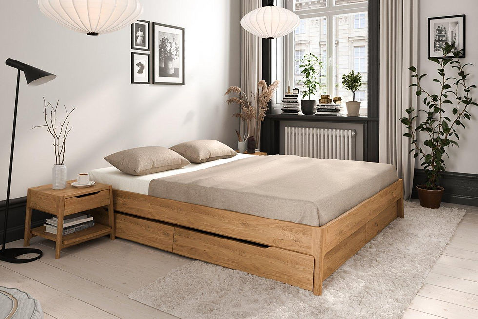 Miniatiūra: Medinė lova "TWIG Frame"