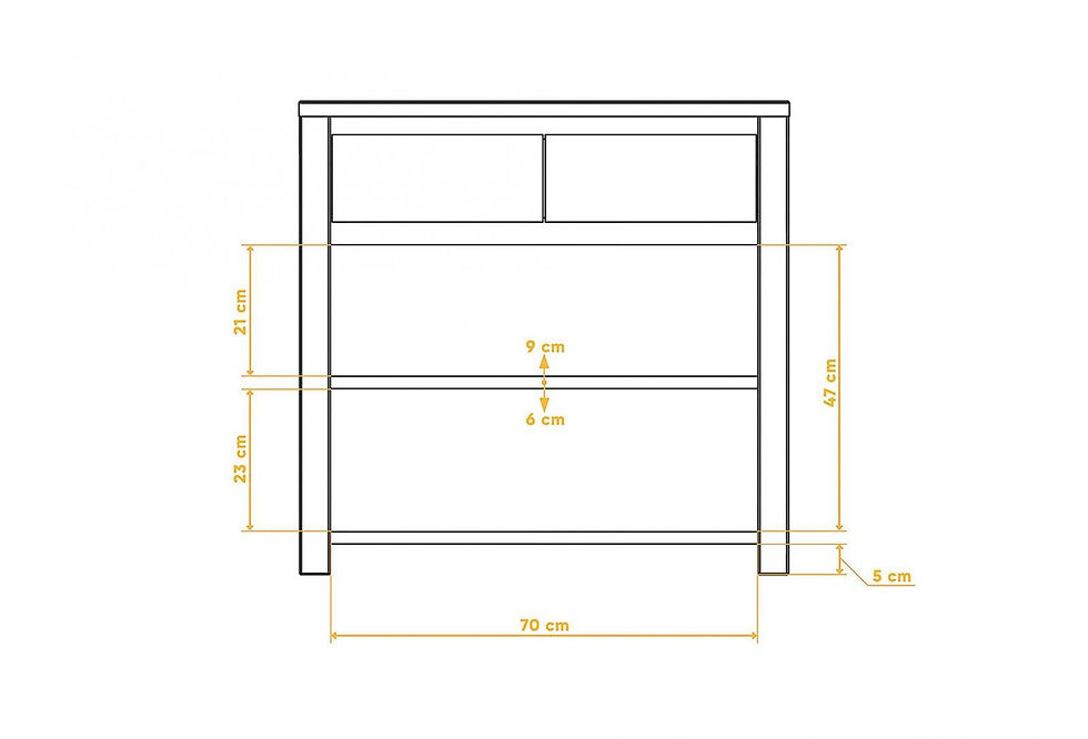 Miniatiūra: Komoda "VINCI 6" KOM1019