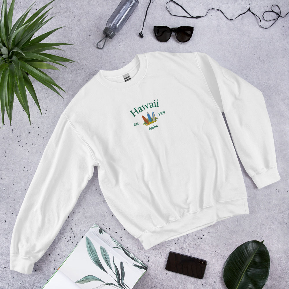 Hawaii Aloha State Unisex Crewneck