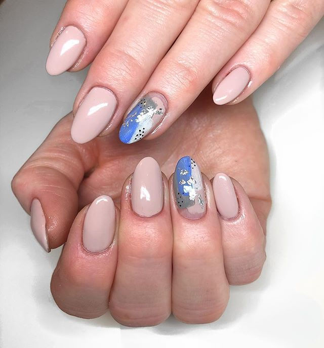 •BLUE ABSTRACT•__#abstractnailart#bioscu