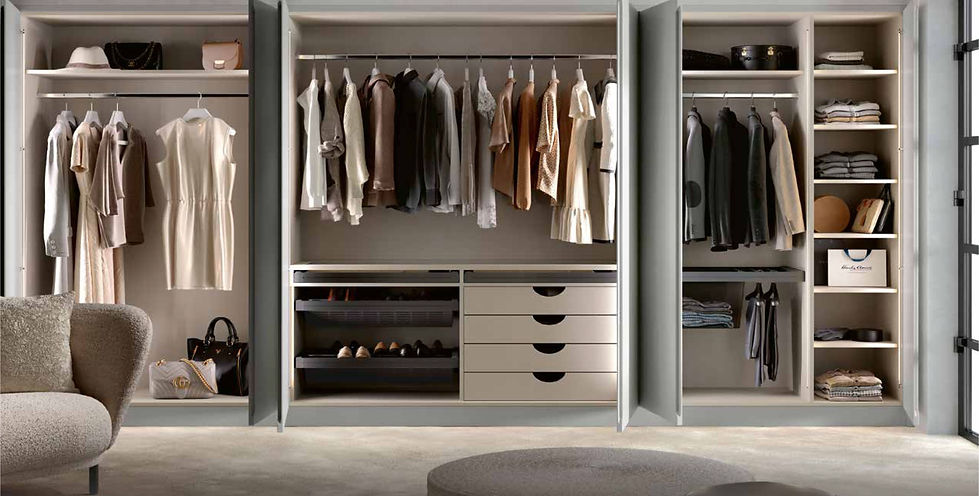 Example wardrobe interior