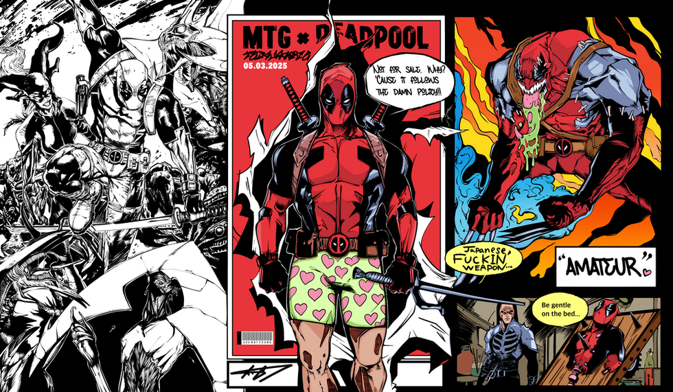 DEADPOOL × MTG fan art