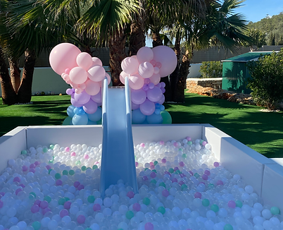Ball pool pastel balloon garland