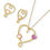 Miniatura: CONJUNTO FOLHEADO A OURO