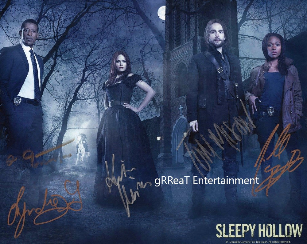 Sleepy Hollow Cast autographed 10 in x 8 in photo