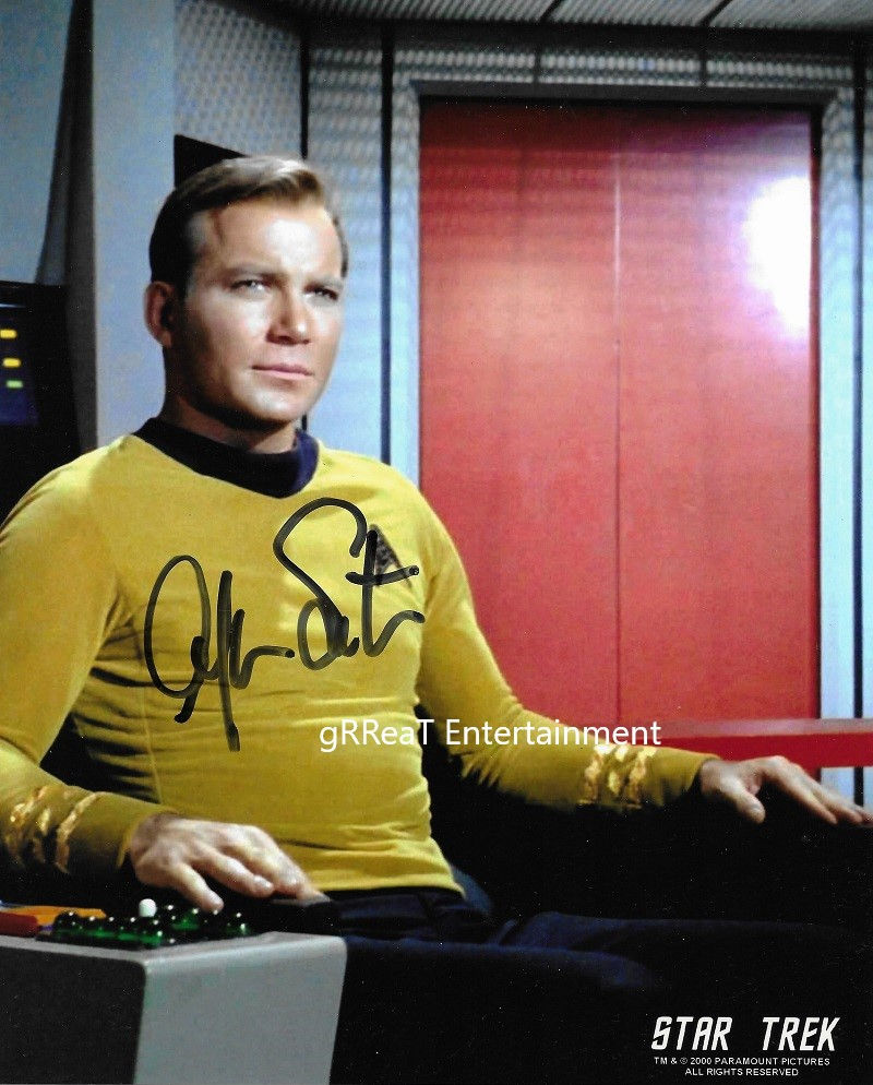 William Shatner autographed 8 in x 10 in photo